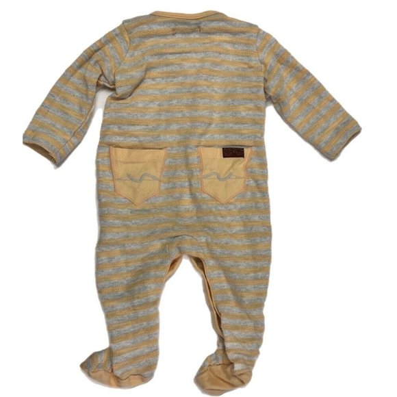 7 for all mankind stripe sleeper SIZE 3-6 MONTHS - Picture 2 of 4